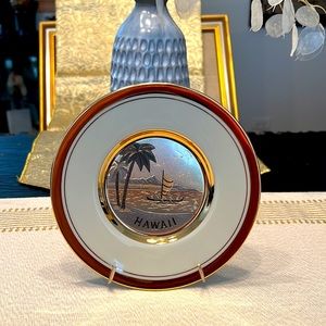 Chokin - Hawaii Collector Plate - Made in Japan